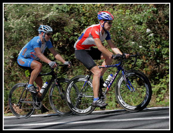 Andrew Patten, Greg Bayley 100 meters from the KOM