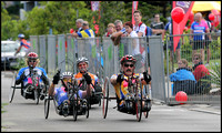 Hand Cyclists. George Kambouris on right side was first