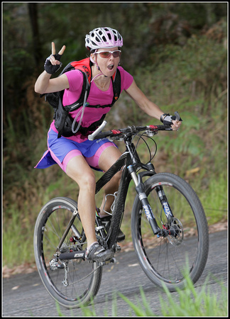 Hey lady, this is Noosa Tri not Noosa Enduro!....